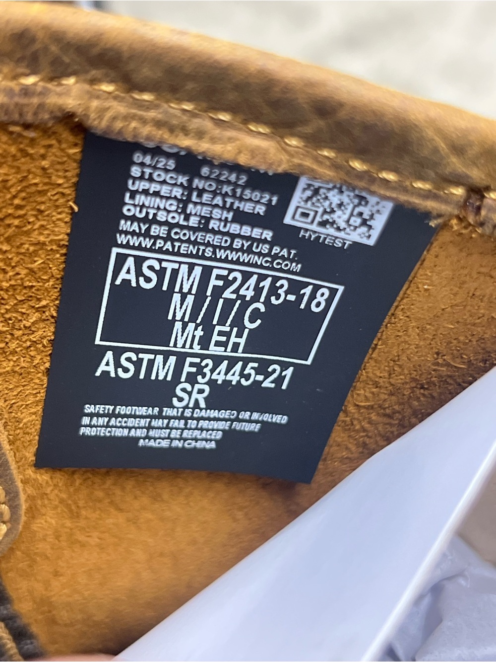 New Men's Hytest Wellington ST XRD Met Brown Leather Work Boots Oil Resistant - Picture 7 of 13